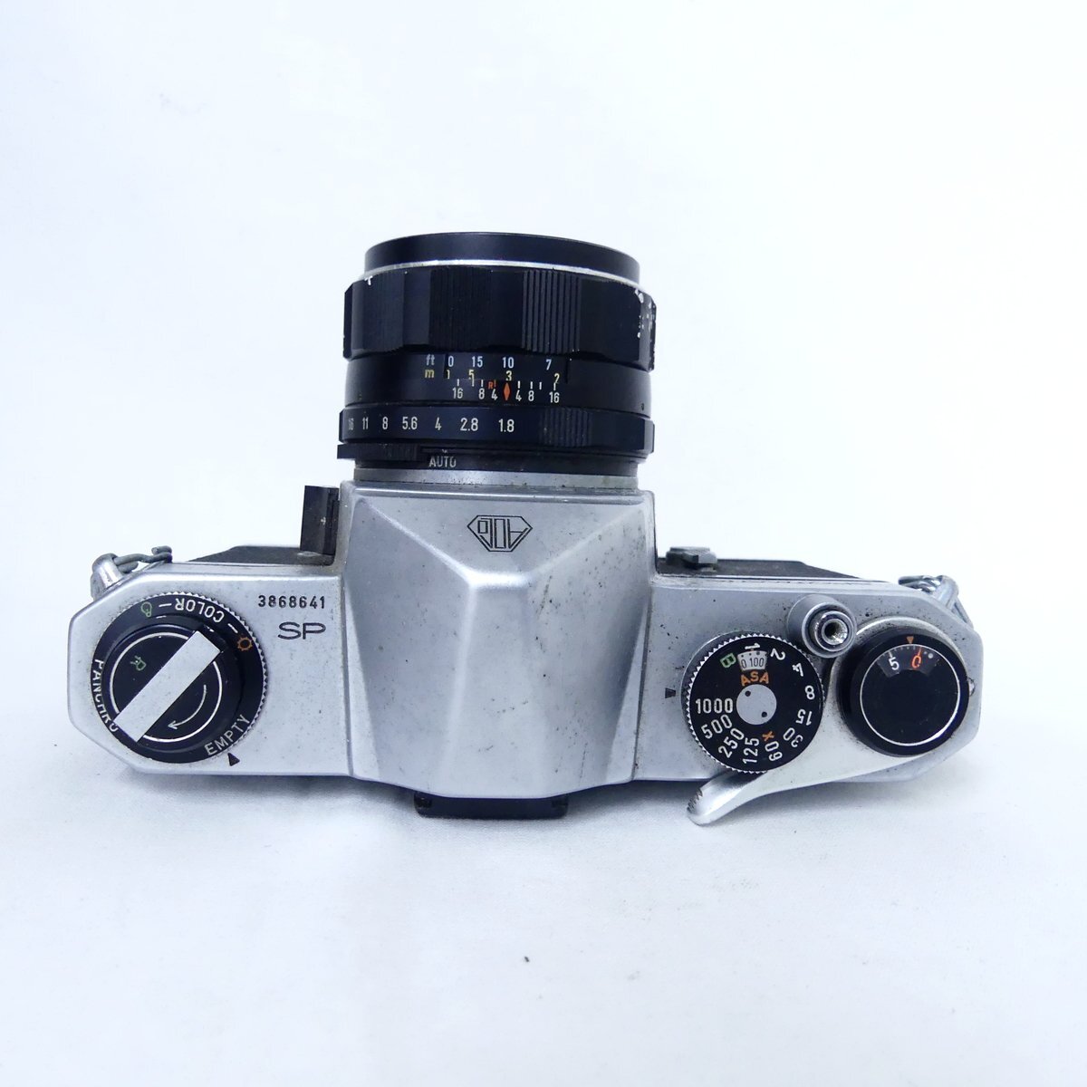 ペンタックス SPOTMATIC スポットマチック SP + Super-Multi-Coated TAKUMAR 55mm F1.8 フィルムカメラ 現状品 USED /2404Cの画像5