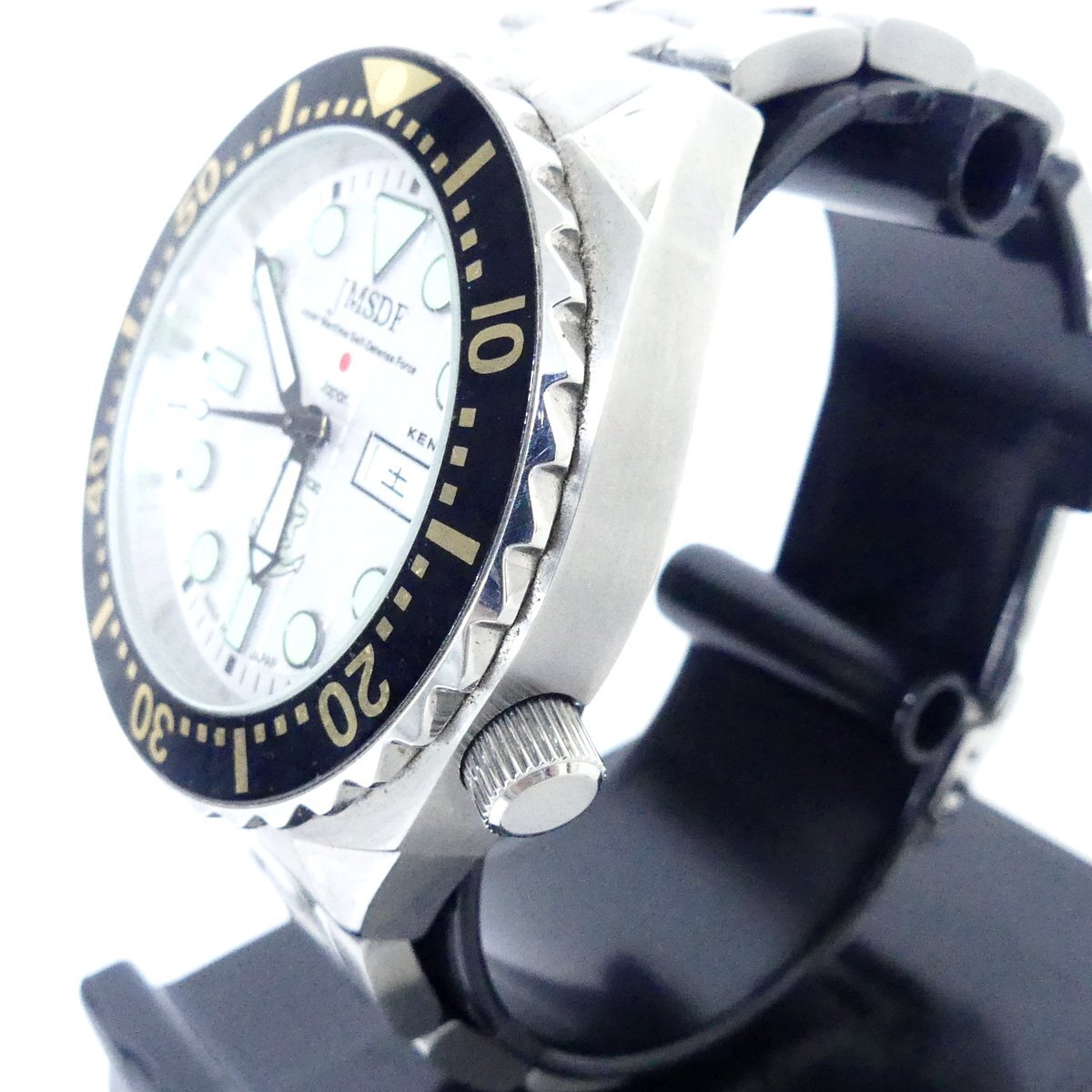 KENTEX ケンテックス JMSDF 防衛省 海上自衛隊 S649M 白文字盤 メンズ 腕時計 現状品 USED /2404Cの画像2