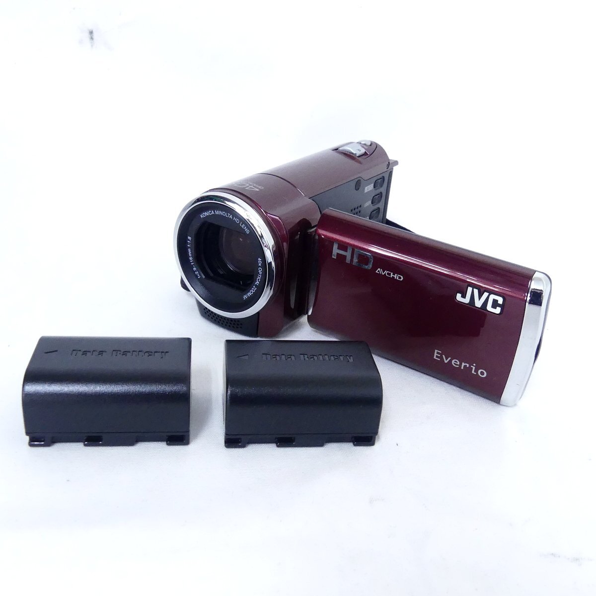 JVC Everio エブリオ GZ-HM460-R レッド系 ビデオカメラ 簡易動作OK USED /2404C_画像1