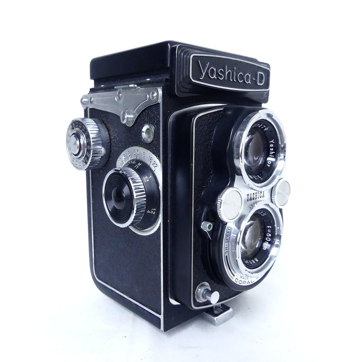 Yashica-D ヤシカD Yashikor 80mm F3.5 フィルムカメラ 二眼レフ レトロ 空シャッターOK 現状品 USED /2404Cの画像2