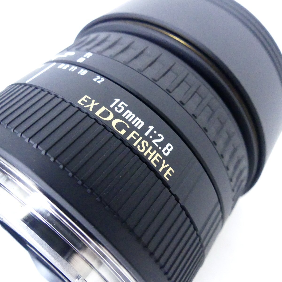 【送料無料】 SIGMA シグマ 15mm F2.8 EX DG フィッシュアイ 魚眼レンズ カメラレンズ キャノン用 USED /2404Cの画像6