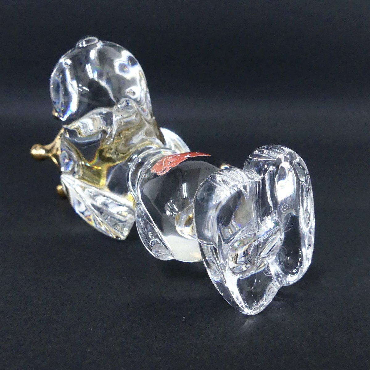 Baccarat バカラ 王冠 キング スヌーピー クリスタルガラス 置物 インテリア フィギュア 箱あり 美品 /2404Cの画像7