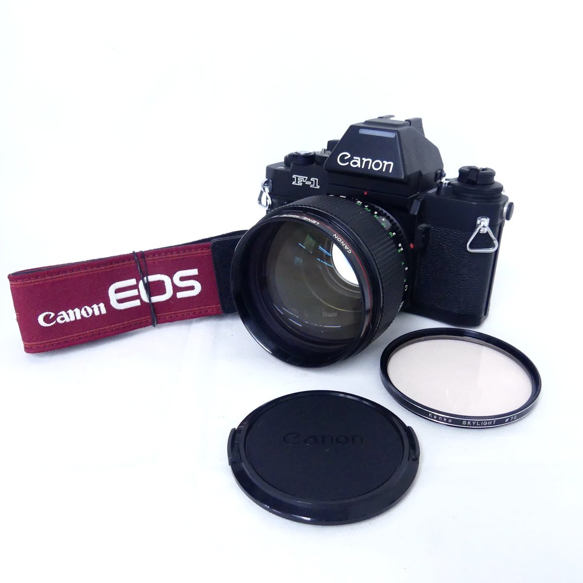 【送料無料】 Canon キャノン F-1 + FD 85mm F1.2 L フィルムカメラ 一眼レフ 空シャッターOK USED /2404Cの画像1