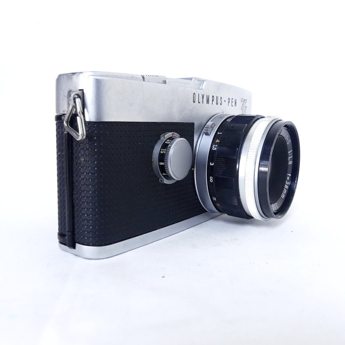 OLYMPUS-PEN オリンパスペン PEN-F 花文字 + Auto-S 38mm F1.8 フィルムカメラ 空シャッターOK USED /2404Cの画像2