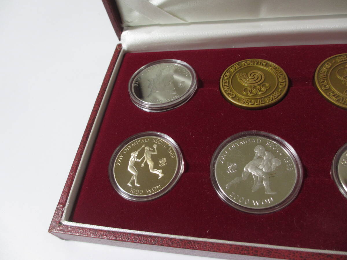 M35 ソウルオリンピック 1988年 記念硬貨セット★1000WON・2000WON 記念メダル 保管品の画像6