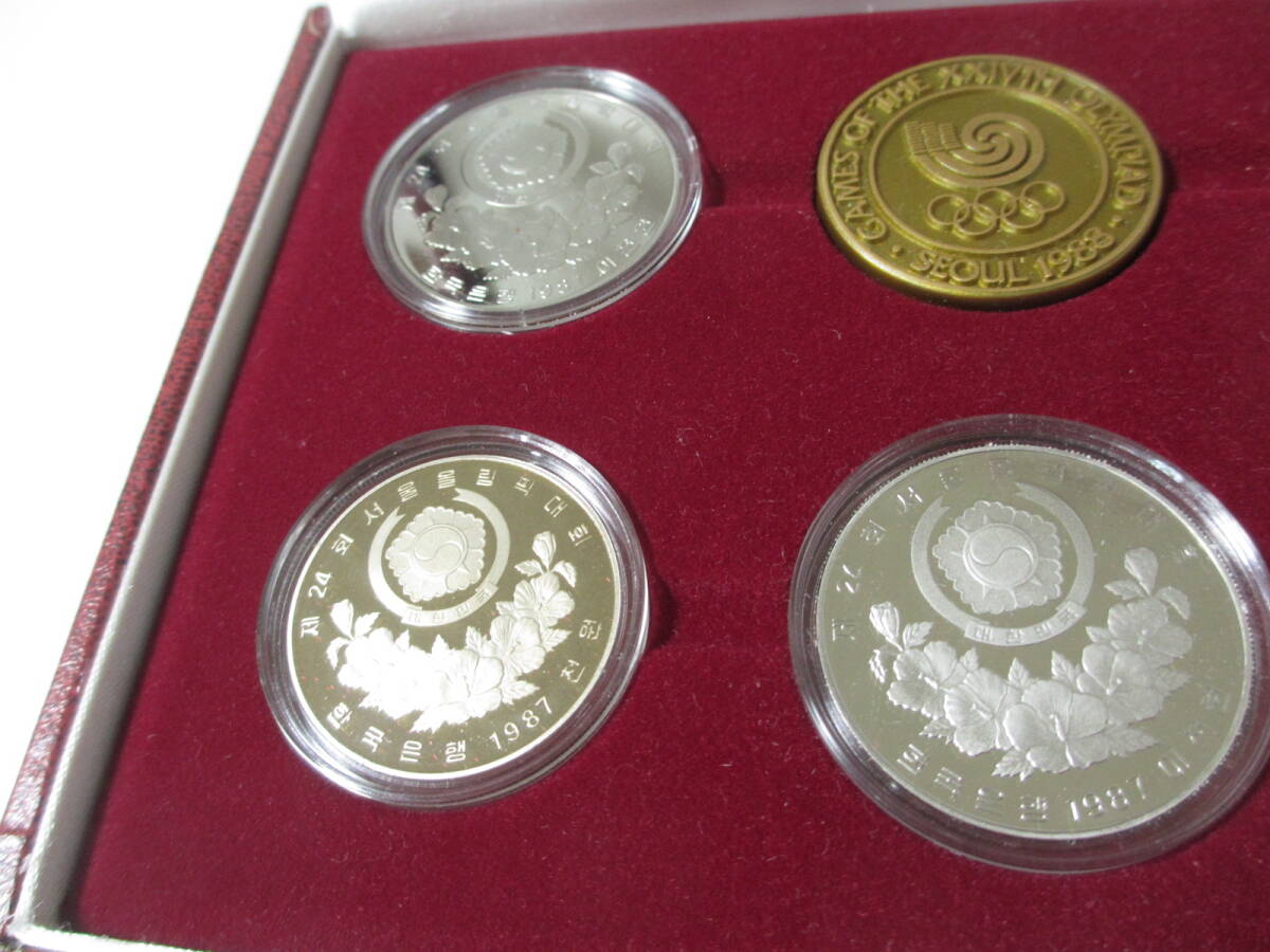 M35 ソウルオリンピック 1988年 記念硬貨セット★1000WON・2000WON 記念メダル 保管品の画像9
