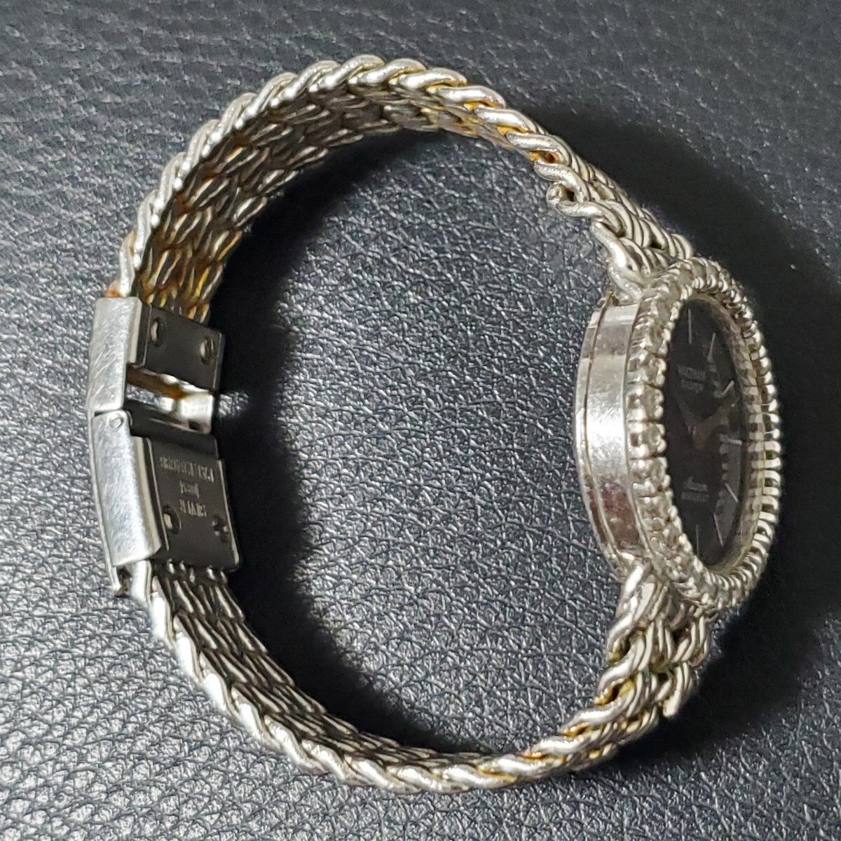 1円〜WALTHAM ウォルサム SILVER BRACELET クォーツ レディース腕時計 SV925 総重量44.8g 029の画像3