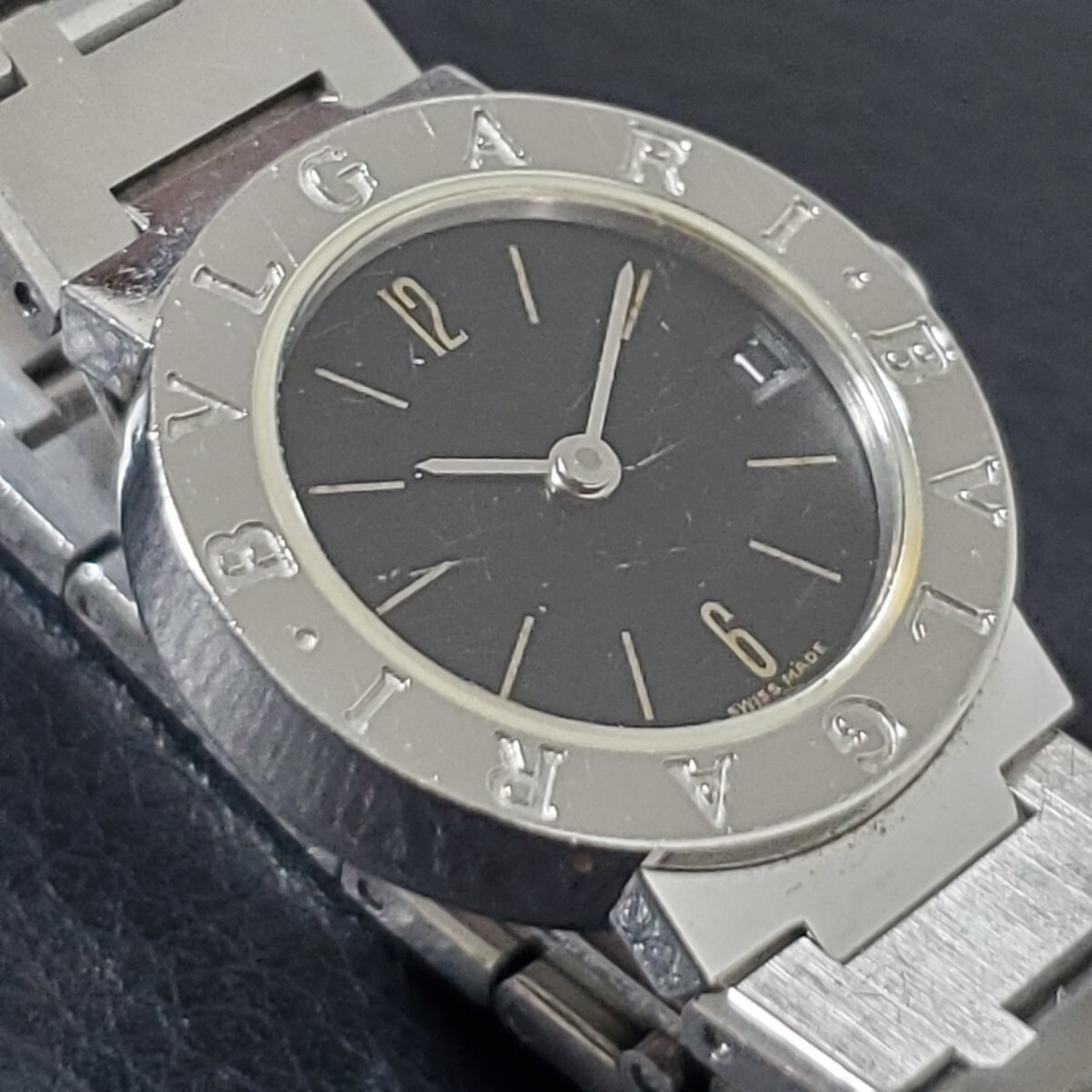 1円〜BVLGARI ブルガリブルガリ クォーツ レディース腕時計 デイト 箱付き 036の画像8