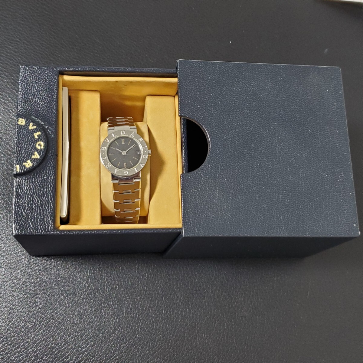 1円〜BVLGARI ブルガリブルガリ クォーツ レディース腕時計 デイト 箱付き 036の画像9