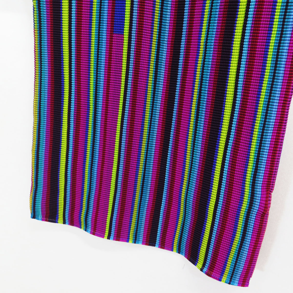 2009 me ISSEY MIYAKE MULTI STRIPED PLEATS TOP ミー イッセイミヤケ マルチ ストライプ プリーツ トップ プリーツプリーズ の画像4