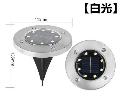 ソーラーライト 白色 暖色 LED ガーデンライト 玄関灯 センサー イルミネーション おしゃれ 4個セット 明るい 屋外 防水 外灯 庭 ８LED_画像6