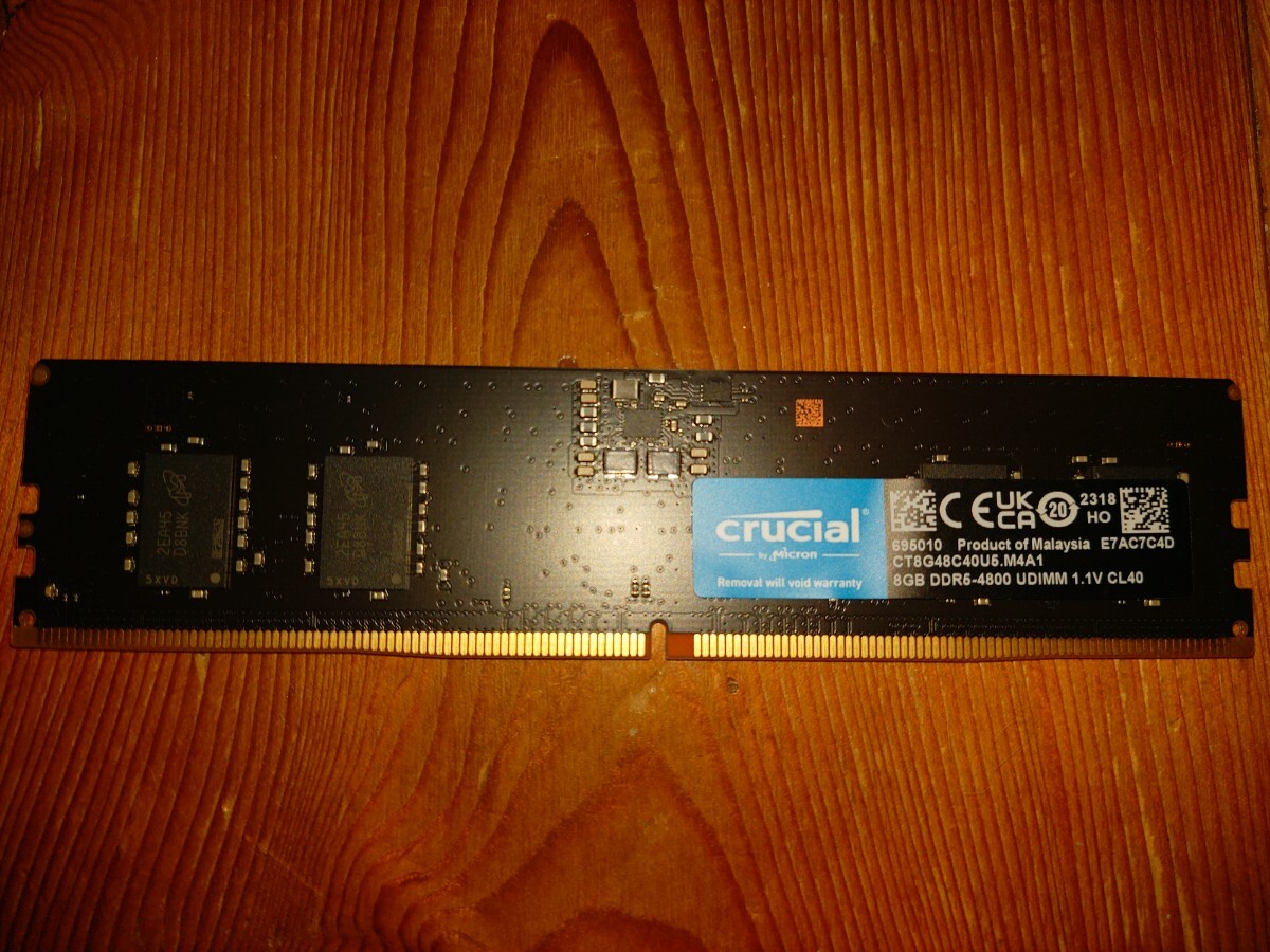 DDR5-4800 8GB PC5-38400 Clucial CT8G48C40U5.M4A1 Crew car ru memory Micron