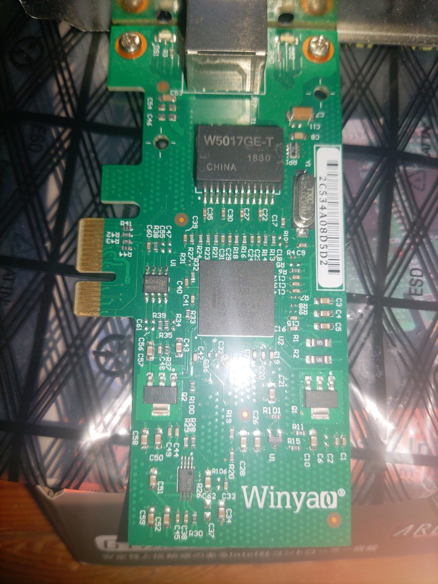 未使用　未開封品 AREA1ST Gimmy SD-PEGINT-1L Gigabit LAN Intel 82573L_開封サンプルです