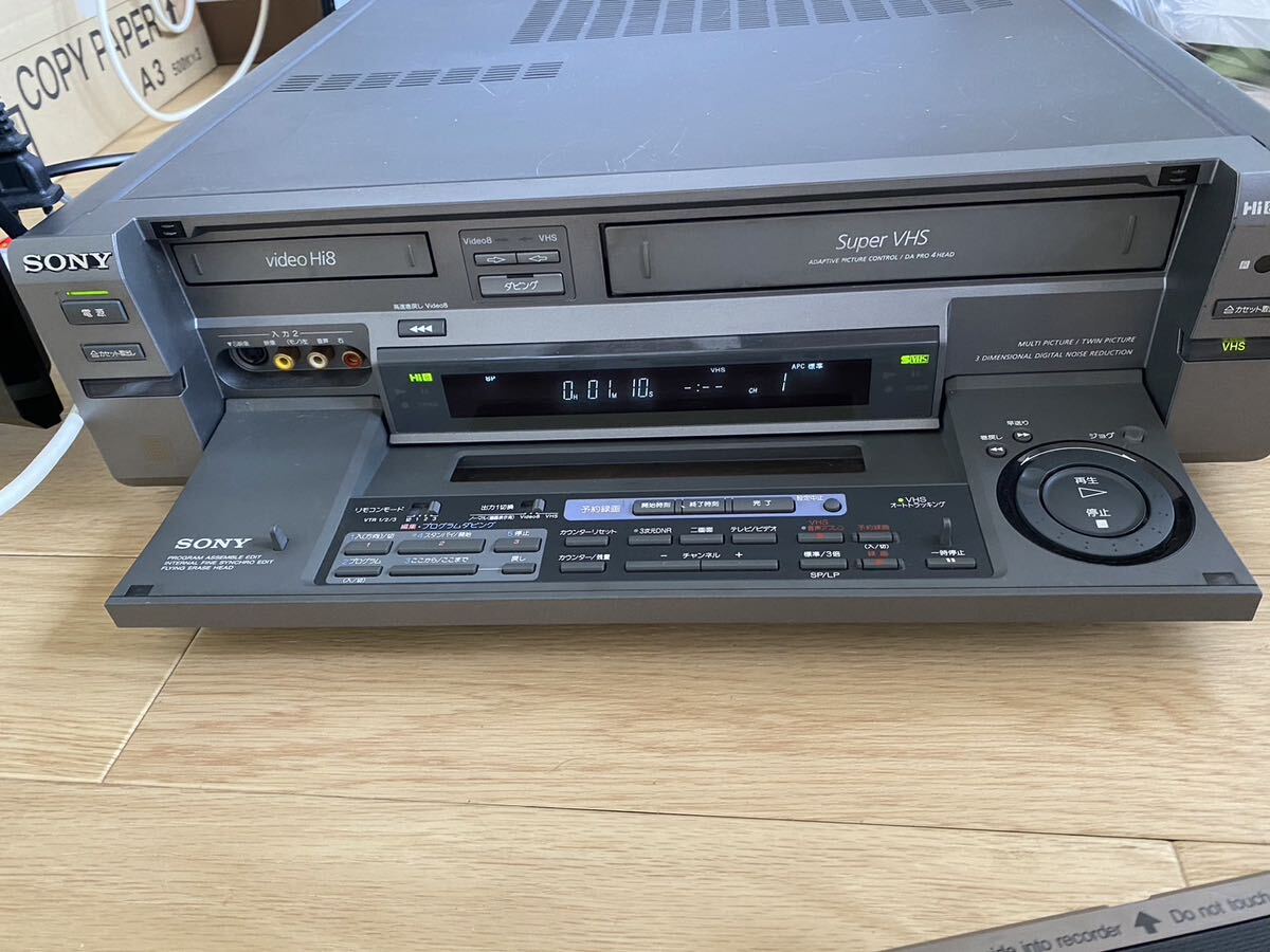 A86 SONY ビデオカセットレコーダー VHS 8mmデッキ WV-SW1の画像4