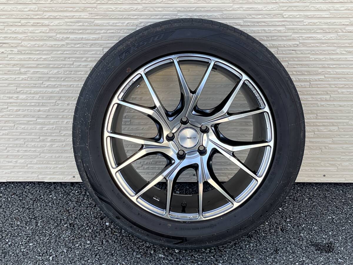 RAYS HOMURA レイズ ホムラ 2×7TW 19インチアルミホイール 19×8J ET45 PCD114.3 5H ファルケン アゼニス FK510 4本セットの画像4