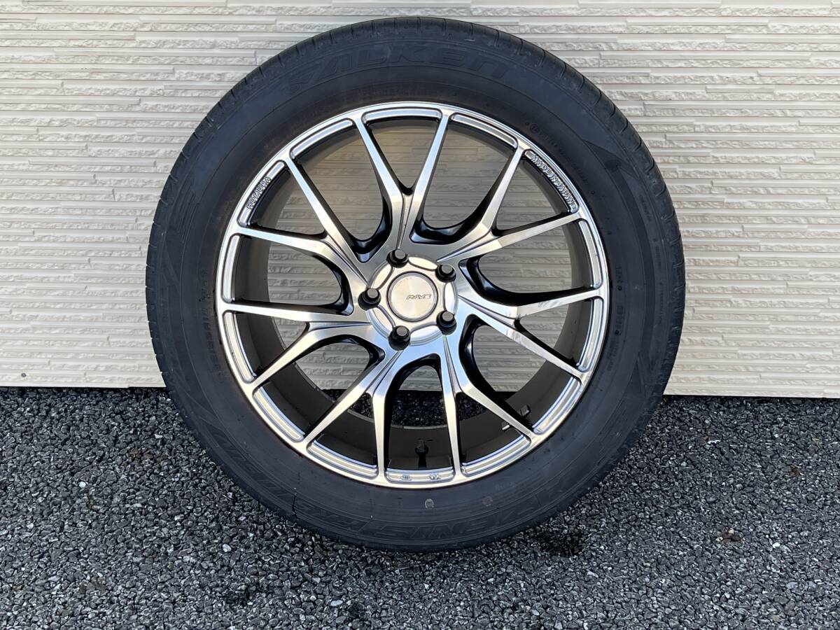 RAYS HOMURA レイズ ホムラ 2×7TW 19インチアルミホイール 19×8J ET45 PCD114.3 5H ファルケン アゼニス FK510 4本セットの画像5