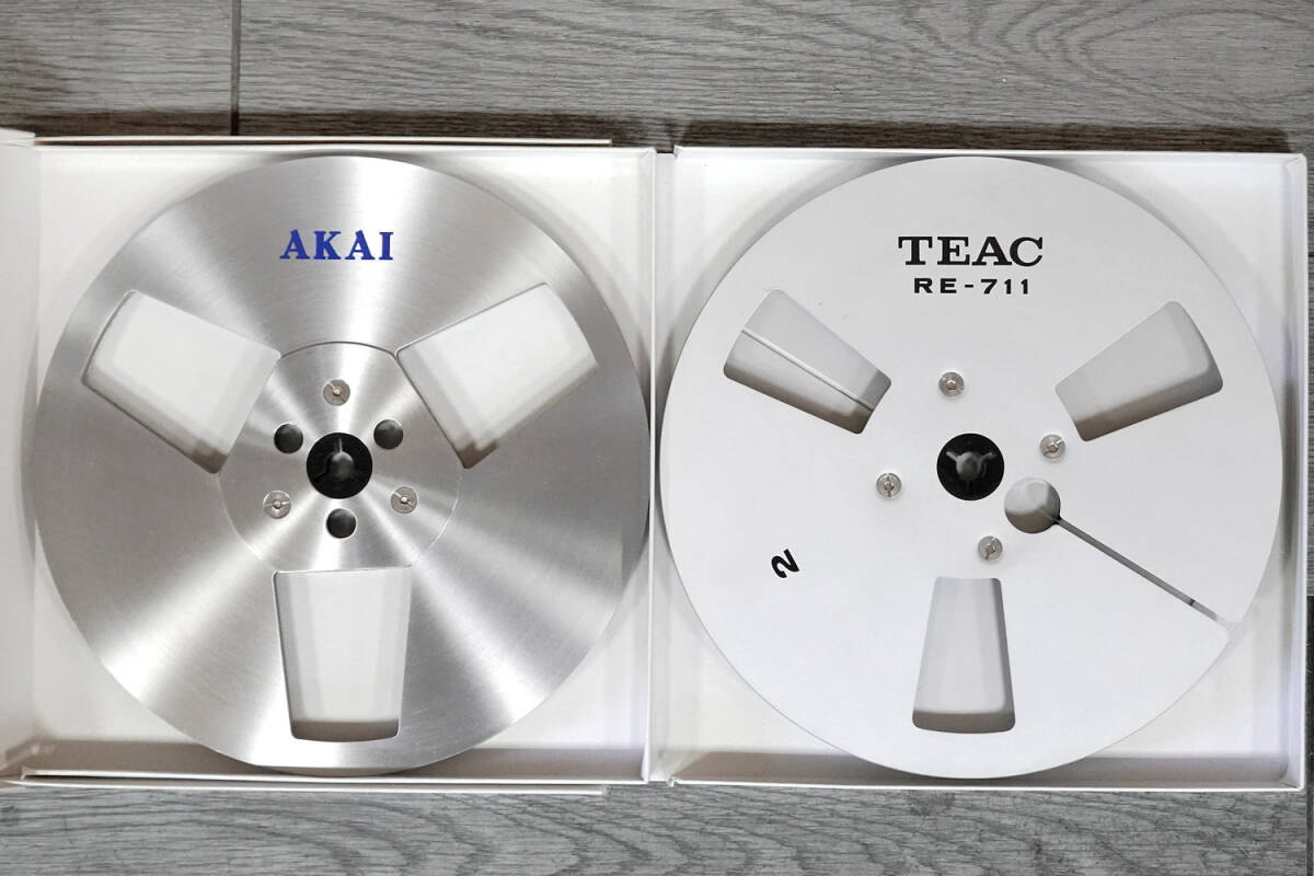 ■　TEAC　AKAI　７号中古アルミリール２巻　■