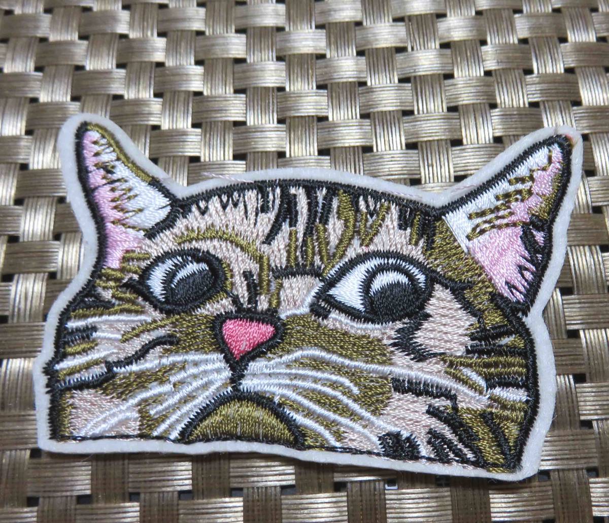 桃鼻猫◇新品キャット　ねこ　ネコ　猫 　CAT　キュート　萌え　刺繍ワッペン◎激シブ◇サバゲー・USミリタリー■洋服・衣類・衣服DIY_画像5