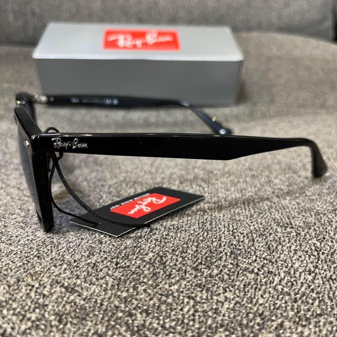 日本正規品！RayBan レイバン サングラスRB4258F 601/80 52 BLACK/BLUE アジアンフィット 正規品 ケース黒の画像3