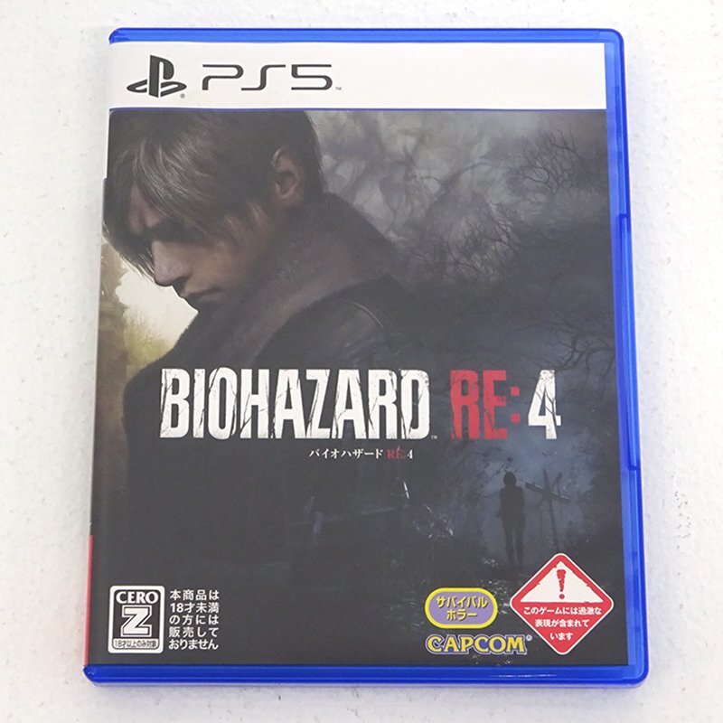 ★中古★【Z指定:18歳未満購入不可・タバコ臭有】PS5ソフト BIOHAZARD RE:4 バイオハザード RE:4 (1円～)★【GM619】の画像1