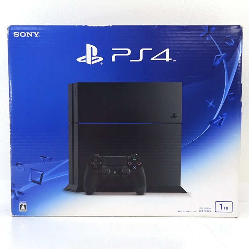 ★中古★PlayStation4 本体 ジェット・ブラック 1TB CUH-1200B (PS4/プレステ4/1円～)★【GM634】の画像1