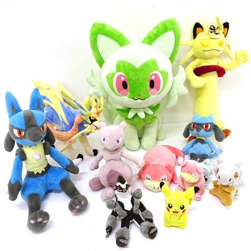 ★中古★ポケットモンスター ポケモンセンター ぬいぐるみ まとめ売りセット (キョダイマックス/ニャース/ザシアン他)★【TY712】の画像1