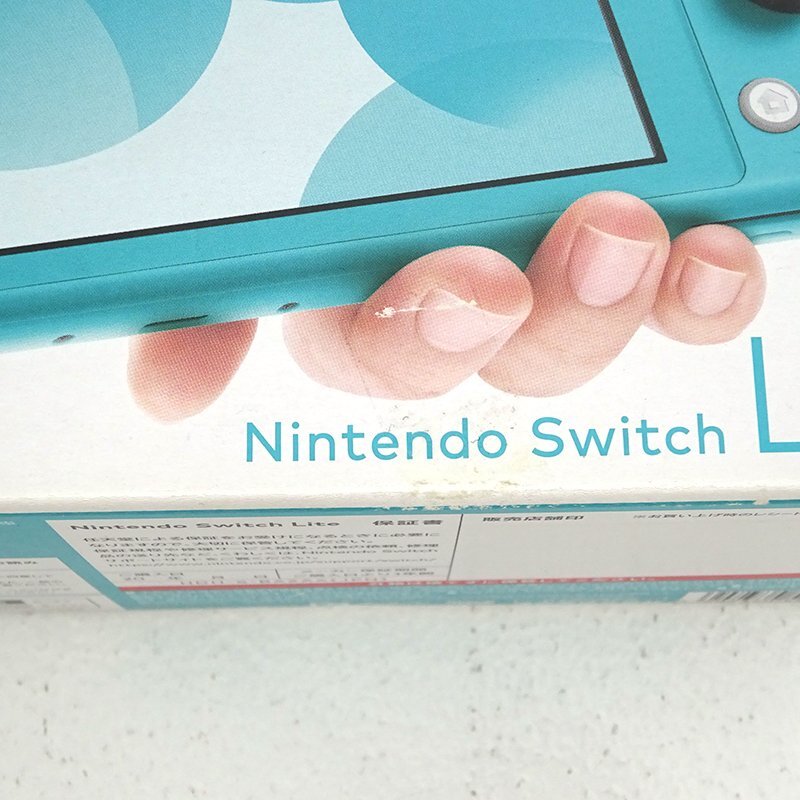 * Junk *Nintendo Switch Lite body turquoise HDH-S-BAZAA ( switch light / nintendo /1 jpy ~)*[GM649]