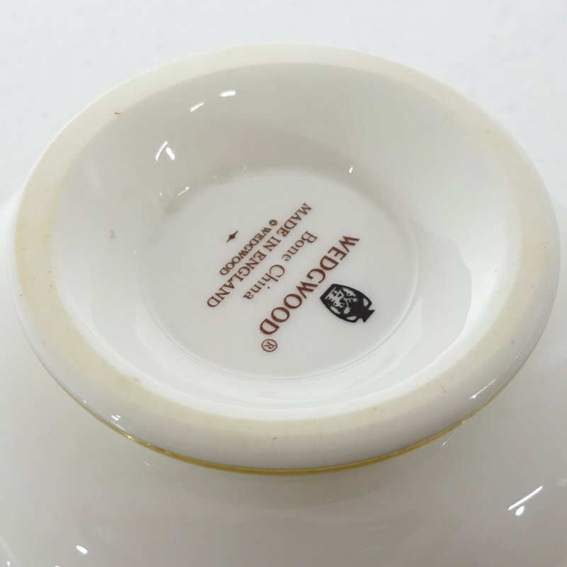 ★中古★WEDGWOOD ウェッジウッド ワイルド ストロベリー ティーカップ&ソーサー ピオニー ペア 箱無し★【SP426】の画像8