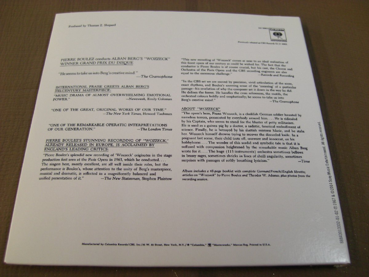 ★[SONY 88843013332] PIERRE BOULEZ The Complete Columbia Album Collection_画像7
