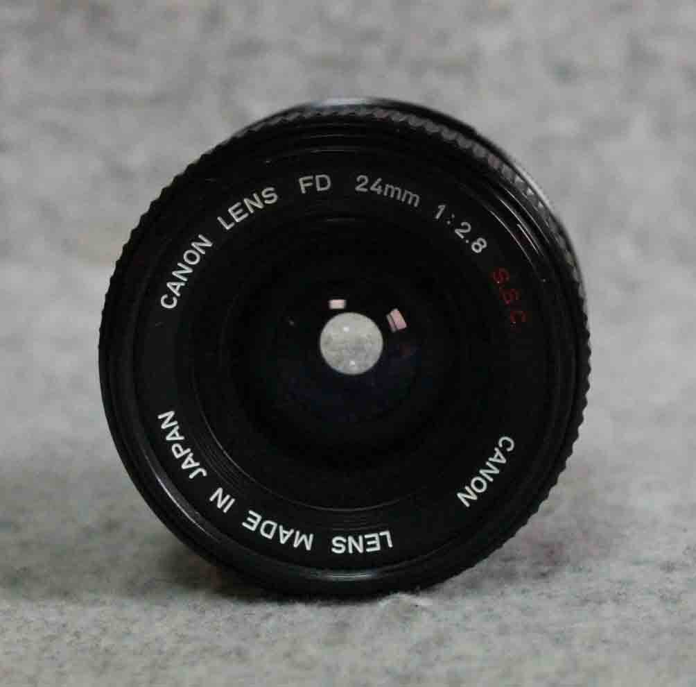 [is295]キャノン レンズ FD 24mm f2.8 S.S.C.  canon FD LENS 広角レンズ 大口径 単焦点 1:2.8 sscの画像4