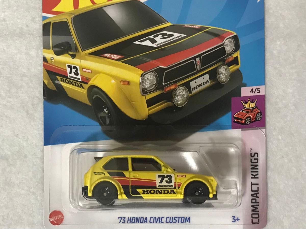 ホットウィール ’73 HONDA CIVIC CUSTOM  HotWheels ホンダ シビック カスタム MOTUL 未開封