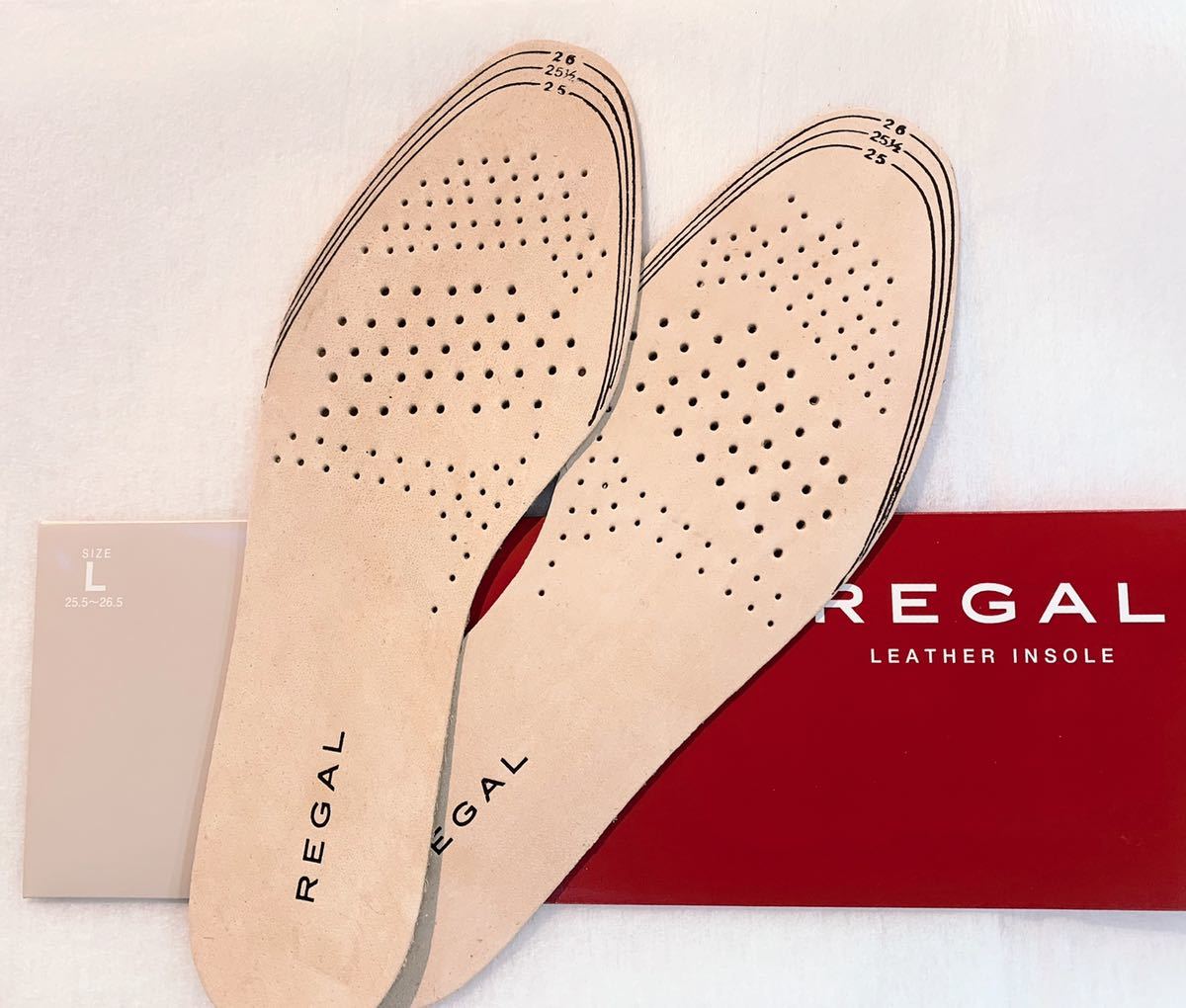  новый товар оригинал стелька джентльмен обувь для Reagal TY01 [.... .. кожа ] REGAL средний кровать подошва 1 пара минут ( левый правый минут ) кожа кожа L размер телячья кожа LEATHER INSOLE