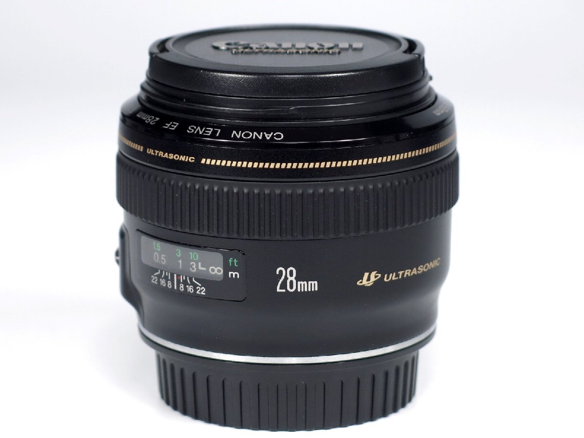 Canon キャノン EF 28mm 1:1.8 Φ58mm ULTRASONIC ウルトラソニック レンズ レンズフード フィルター ケース付き 74の画像2