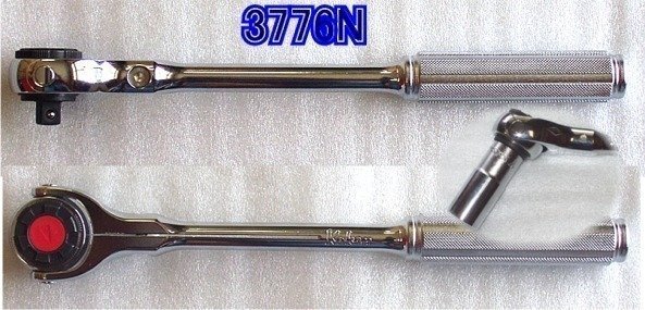 在庫有 3776N コーケン(Ko-ken) スイベルヘッドラチェットハンドル ローレット インボイス制度対応 代引発送不可 全国送料無料 税込特価