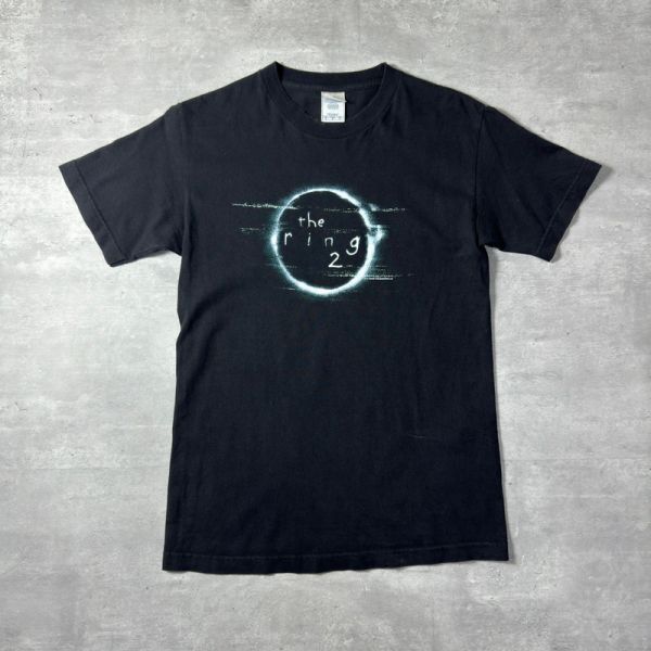 ●1円● L0057 希少 レア 00's Vintage the ring 2 ザ・リング2 メンズ ジャパニーズ Japanese ホラー映画 horror 半袖 Tシャツ ブラック S_画像1