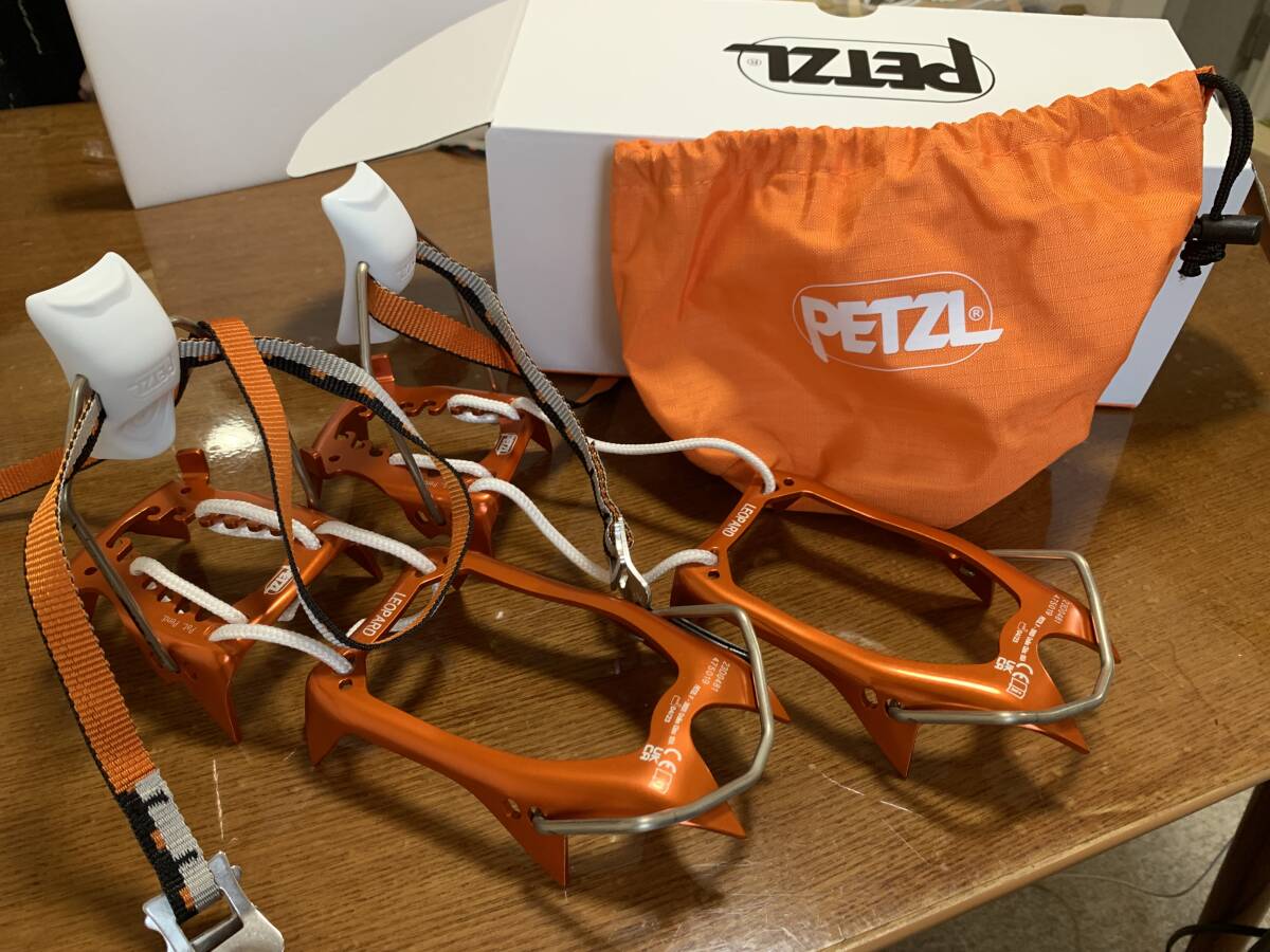 ペツル PETZL レオパード T01A フレックスロック [10本爪アイゼン　箱と説明書付き_画像1