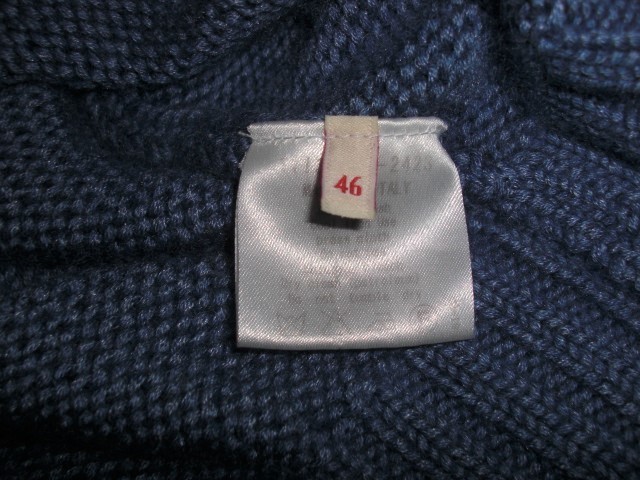 ゆうパック(おてがる版)送料込・アラン ALAIN ニット・メンズ・シルク入りセーター サイズ46・USEDイタリア製です_画像4