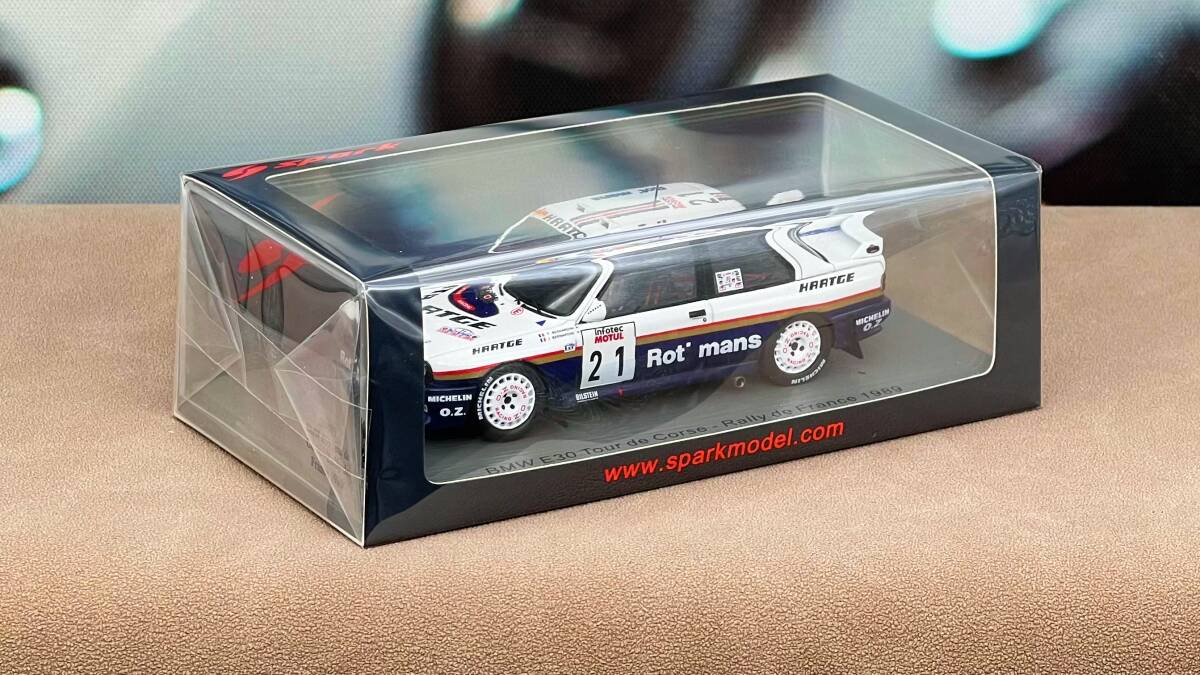 スパーク SPARK 1/43 BMW E30 No.21 ツール・ド・コルス ラリー・ド・フランス 1989 P.Bernardini - J.Bernardini S8485