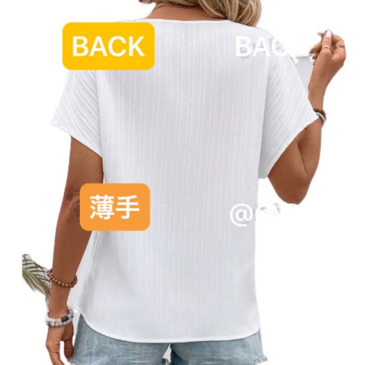 新品　レディース　半袖シャツ　チュニック　韓国風　ホワイト　白　アジアン　XL 大きいサイズ　ゆったり　胸刺繍
