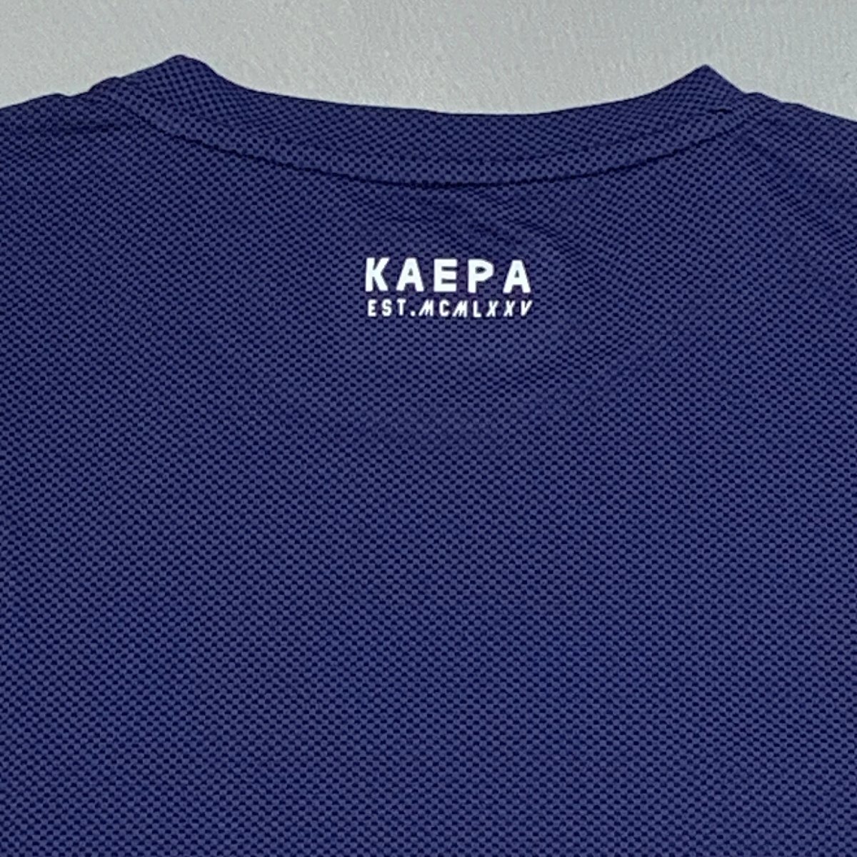 【送料無料】【新品】Kaepa メンズ半袖Tシャツ(吸水速乾 UVカット 再帰反射 ストレッチ素材）　L　　インディゴ★691208_再帰反射