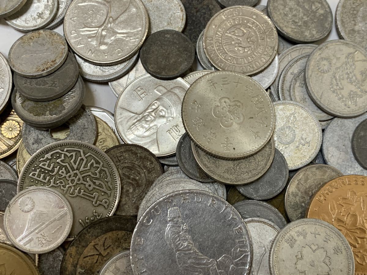大量古銭 外国銭 日本古銭 硬貨 1.17kgの画像9