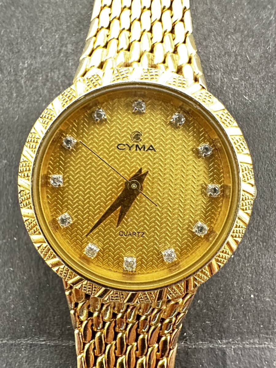 H5226 CYMA シーマ LELOCLE-SWITZERLAND クォーツ 腕時計 ゴールドの画像1