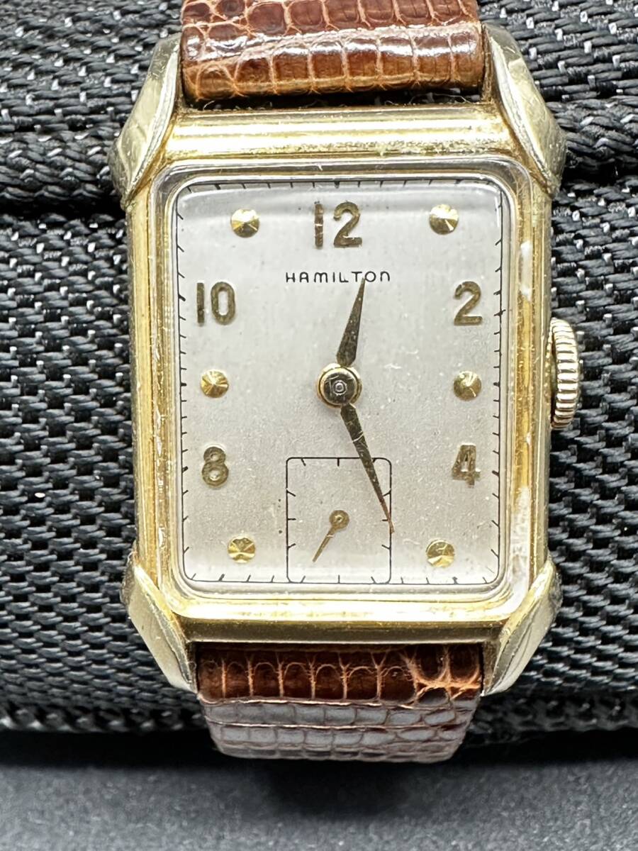 H5264 HAMILTON ハミルトン 腕時計 レディース 14K GOLDFILLEDの画像1