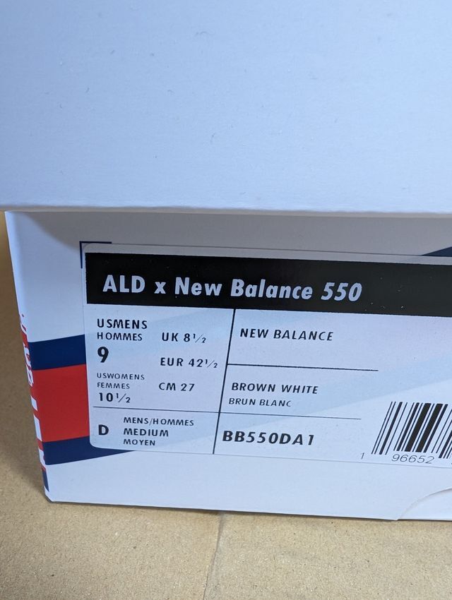 US9 27cm 送料無料 Aime Leon Dore × New Balance 550 Taupe BB550DA1 エメ レオン ドレ × ニューバランス 550 トープ ALDの画像3