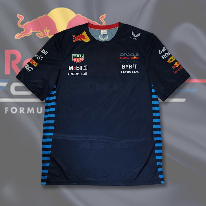 【Mサイズ】オラクル レッドブル F1チーム 2024 レプリカTシャツ フェルスタッペン ペレス アパレル⑧の画像4