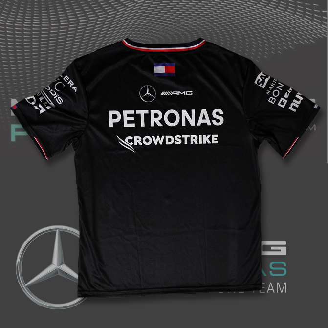 【Mサイズ】メルセデスAMG ペトロナス F1チーム 2024 レプリカTシャツ ハミルトン ラッセル アパレル_画像5