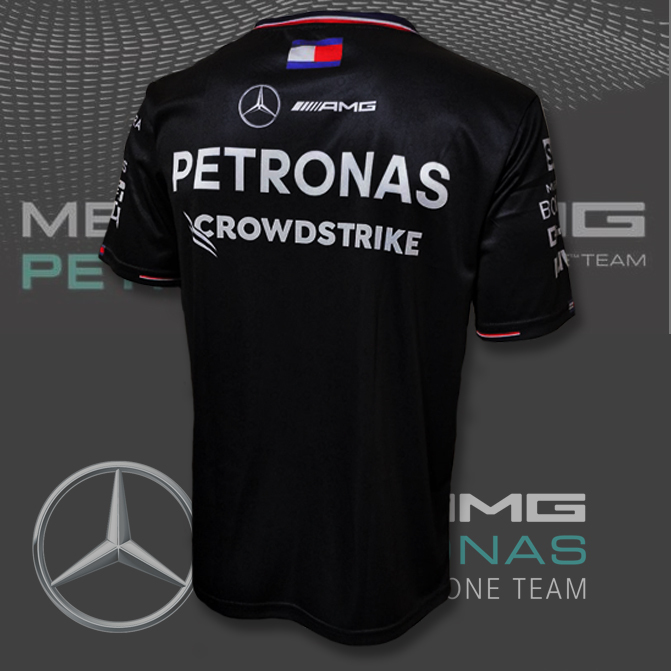 【Mサイズ】メルセデスAMG ペトロナス F1チーム 2024 レプリカTシャツ ハミルトン ラッセル アパレル_画像3