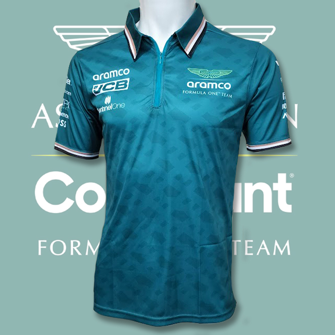 【XLサイズ】アストンマーチン F1チーム 2024 レプリカポロシャツ アロンソ ストロール アパレルの画像2