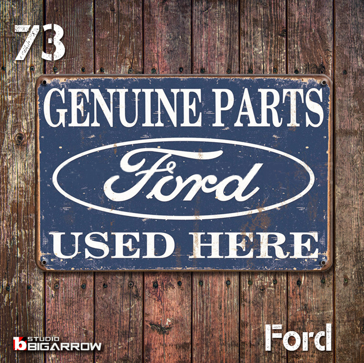 73 ブリキ看板 20×30㎝ FORD フォード ガレージ スチール アンティーク アメリカンインテリア 世田谷ベースの画像1