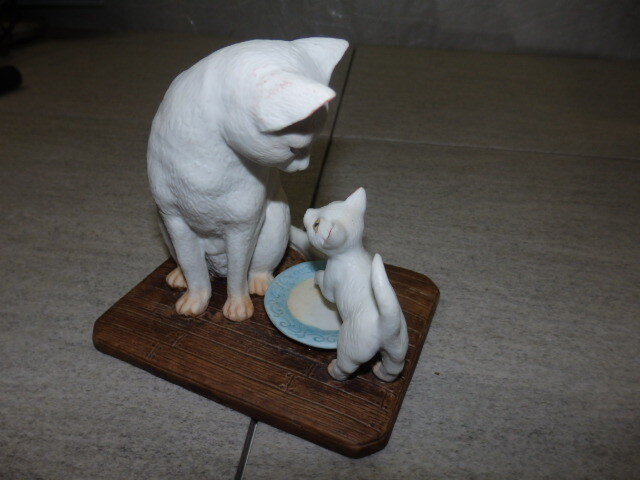 Irene Spencer アイリーン・スペンサー 陶製 フィギュリン 陶器 猫 置物 インテリア G61_画像1